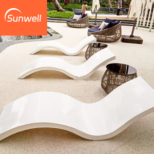 Conjunto de Sillas de Plástico Resistentes y Modernas para Exteriores, Color Blanco, para Adultos, para Uso en Piscinas, Hoteles y Villas - Product Image 6