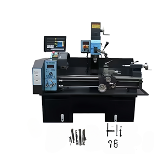 Torno de Banco Manual de Precisión, Torno y Fresadora Combinados, Torno y Fresadora Manual Versátil para Trabajar Metales - Product Image 4