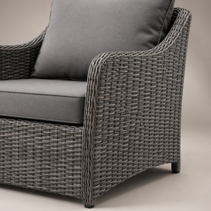 Ensemble <span class=keywords><strong>de</strong></span> <span class=keywords><strong>salon</strong></span> d'extérieur en rotin PE résistant aux UV, 5 pièces, meubles <span class=keywords><strong>de</strong></span> patio en osier avec ottoman et <span class=keywords><strong>table</strong></span> d'appoint - Product Image 4