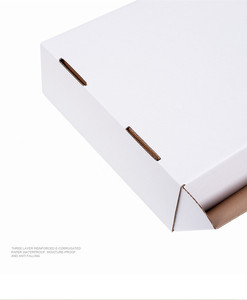 กล่องบรรจุภัณฑ์กระดาษแข็งแข็งสีขาวกล่องกระดาษสำหรับบรรจุของขวัญและงานฝีมือกล่องกระดาษลูกฟูกราคาถูก - Product Image 3