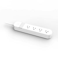 Stop Kontak Pintar WiFi AS 4 Outlet USB Pemantau Energi Kontrol Aplikasi Alexa Tuya