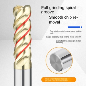 Carburo ad alta temperatura speciale fresatrice HRC60 4-flauto fresatura convenzionale per centro di tornitura - Product Image 3