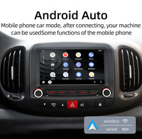 BQCC 2Din 7 "2.5D IPS Android 13 Octa Core DSP autoradio Carplay Android Auto WIFI GPS RDS lecteur de voiture pour Fiat 500L 2016 ~ 2019