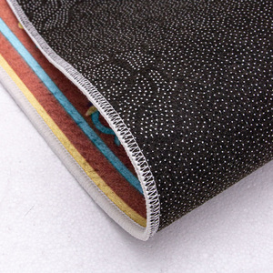Tapis de prière doux et en peluche avec glands imprimés tapis de salon en velours de cristal pour l'absorption et le confort - Product Image 4