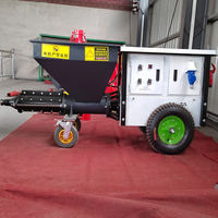 Machine à enduire automatique à débit de matériau réglable et longue durée de vie, avec moteur de 4,0 kW, pour le revêtement de protection des murs