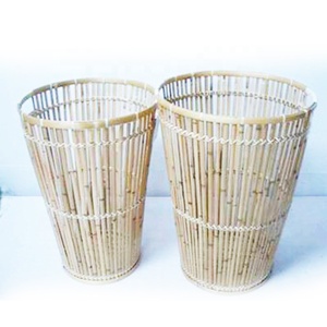 Vietnam Handcrafted <b>Bamboo</b> Crafts <b>Laundry</b> Storage <b>Basket</b> Set 2025 Design - Product Image 1