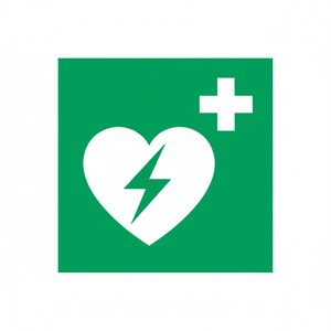 Defibrillatore PVC 150x150mm - Product Image 2