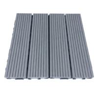 Dalles de terrasse emboîtables WPC 30x30 - Revêtement de sol éco-composite sans formaldéhyde