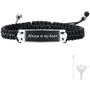 Braccialetto Personalizzato per Urna Commemorativa, Gioiello Portaceneri <span class=keywords><strong>in</strong></span> Acciaio Inossidabile Magnetico Regolabile, Regalo per Animali Domestici - Product Image 1