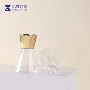 Wholesale Luxury <strong>Funnel</strong> <strong>Plastic</strong> <strong>Transparent</strong> Cosmetic Bottle Skincare Toner Make up Remover Container with Lid for Packaging - Product Image 6