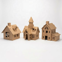 Maison funéraire en papier pour animaux de compagnie, modèle Villa, pour le enterrement de chiens et chats, maison commémorative spirituelle pour cérémonies funéraires, en promotion