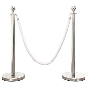 Evento Car Show tappeto rosso palla decorativa Top Steel VIP Queue Way Poles Stanchion Post barriere in corda di velluto - Product Image 3