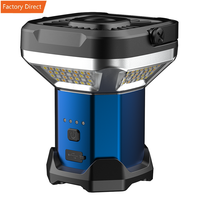 Lampe de travail LED rechargeable 20000 lumens - Lampe utilitaire multifonction avec faisceau IP44 de 200 m pour chantiers, camping, entretien de véhicules