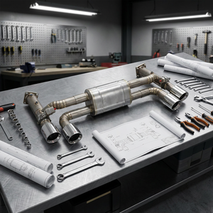 ท่อไอเสียไทเทเนียมประสิทธิภาพสูงแบบ Axleback พร้อมวาล์วควบคุมลม สำหรับรถยนต์รุ่น 991.2 3.0T - Product Image 1