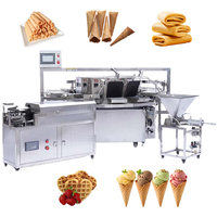 Machine automatique multifonctionnelle pour la fabrication de cornets de glace en gaufre, machine à rouleaux d'œufs, machine à cornets de glace en gaufre