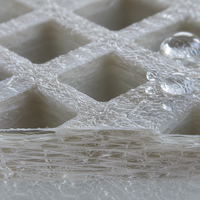 Grille de protection en FRP blanc pour canal de trop-plein de piscine |   Panneau de grille en fibre de verre antidérapant découpé sur mesure pour usage industriel