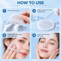 Patchs anti-acné hydrocolloïdes à micro-aiguilles dissolvantes Mic-A-4 Microdart, OEM, marque privée, anti-rides, Circle Circle