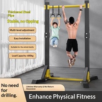 Barres parallèles horizontales d'intérieur sur pied, simples ou doubles, pour l'étirement des enfants et l'équipement de fitness familial pour adultes