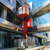 Treuil de construction électrique professionnel en acier SC200/200, moteur, capacité 2000 kg, hauteur de levage 120 m, faible coût d'entretien pour