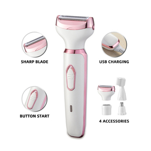 Set Multifunzione 4 in 1 per Depilazione Bikini, Epilatore Impermeabile per il Corpo, Rasoio Elettrico Ricaricabile Indolore per Donna - Product Image 3