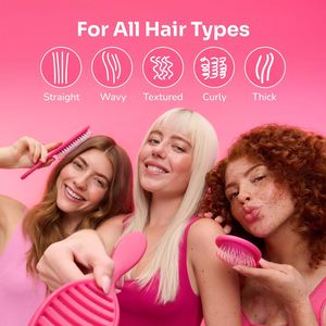 1 Peine Desenredante Multiusos Antiestático e Impermeable para Cabello Liso, Cepillo de Plástico para Mujer, para Uso en Cabello Seco - Product Image 4