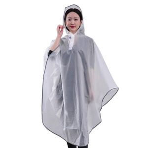 <span class=keywords><strong>Poncho</strong></span> de <span class=keywords><strong>pluie</strong></span> EVA confortable de haute qualité Bande réfléchissante réutilisable à capuche de style moderne pour les voyages en vélo et moto pour adultes - Product Image 3