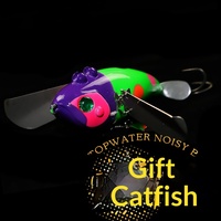 Leurre Bionique Big Splash Surface Gold Cicada Wave Crawler 20g avec Hélice à Effet d'Eau et Hameçons pour la Pêche au Black-Bass