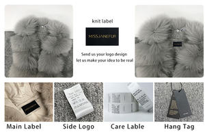 <span class=keywords><strong>Cardigan</strong></span> in Vera Pelliccia di Volpe <span class=keywords><strong>a</strong></span> <span class=keywords><strong>Maniche</strong></span> Lunghe per Donna, Prezzo di Fabbrica Janefur - Product Image 5