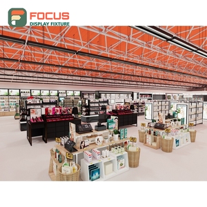 Luxury Human Hair Display Cabinet Glass Door Lockable Drawer Multi Tier Shelf Display Cabinet Fixture - Product Image 3