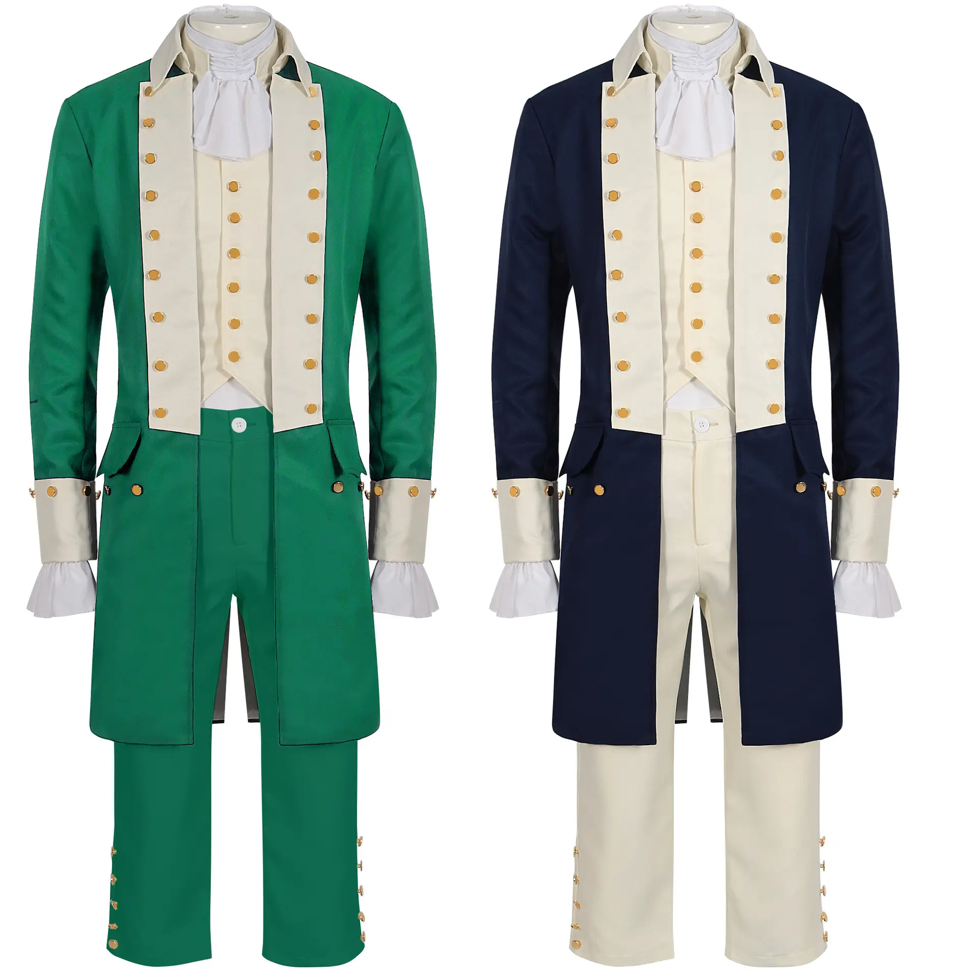 Opernkostüm Herrenkostüm Vintage-Tailcoat formale Uniform Erwachsenenkostüm viktorianisches Kolonial-Frock-Herrenmantel Rock-Anzug