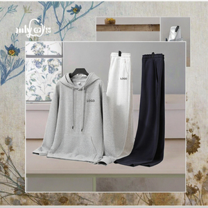 Conjunto de Sudadera con Capucha Gruesa para Invierno, Fabricantes de Ropa, Sudadera con Capucha y Pantalones Deportivos Personalizados, Unisex, Talla Grande - Product Image 3