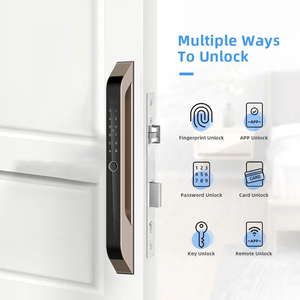 Cerradura Inteligente para Puerta con Reconocimiento Facial, Huella Dactilar, Cerradura Digital de Seguridad con Batería, Cerradura de Doble Barra con Cámara - Product Image 2