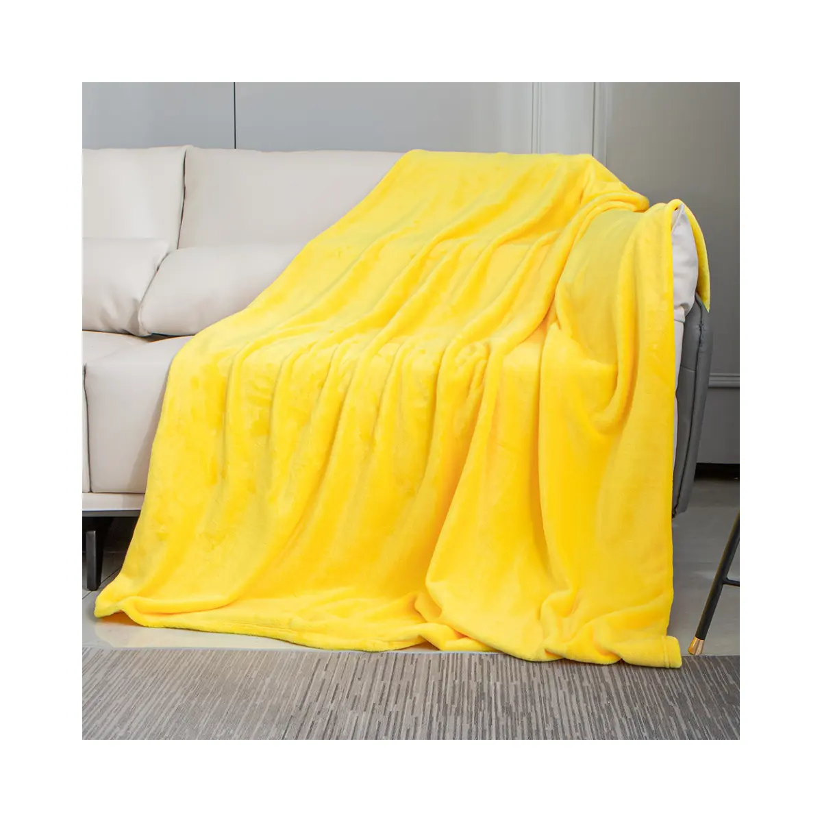 Cobertor de flanela de flanela luxuoso super macio de microfibra para sofá-cama, cadeira e sofá, leve e colorido, ideal para compras, pânico