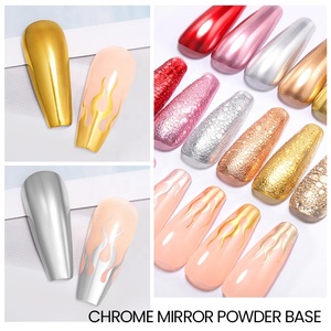 BORN PRETTY PRO <span class=keywords><strong>Top</strong></span> <span class=keywords><strong>Coat</strong></span> Gel Transparent Haute Brillance pour Poudre Chrome Sans Essuyage Anti-adhésif Longue Durée <span class=keywords><strong>Effet</strong></span> <span class=keywords><strong>Miroir</strong></span> Brillant Sans TPO Base Chrome - Product Image 3