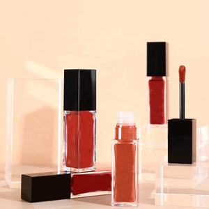 Tube de brillant à lèvres liquide recyclable avec applicateur coussiné surdimensionné, estampage à chaud, sérigraphie, tubes d'huile à lèvres à grande applicatrice - Product Image 1