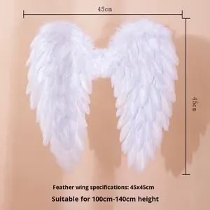 <span class=keywords><strong>Ali</strong></span> d'Angelo per Bambini, Regalo per <span class=keywords><strong>Ali</strong></span> da Demone, Accessori per Halloween, Natale, Carnevale, Cosplay, Matrimoni, Spettacoli e Feste - Product Image 2