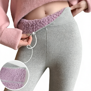 Women's Sport Yoga Warm Leggings High Waist Fleece Lined Thermal Pants Winter Casual Nylon Spandex Seamless - Product Image 1