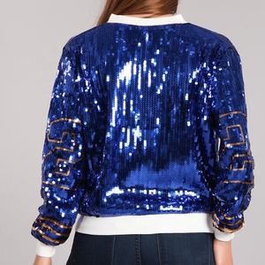 Giacche Bomber Personalizzate con <span class=keywords><strong>Paillettes</strong></span> per Donna, Manica <span class=keywords><strong>Lunga</strong></span>, <span class=keywords><strong>Giacca</strong></span> con <span class=keywords><strong>Paillettes</strong></span> per Confraternita Sigma Gamma Rho - Product Image 3