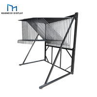 Usine Best-seller Suspension de matériau métallique indépendant Support de support de magasin de présentoir de tapis en tissu de grande surface