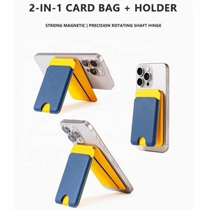 Fundas Magnéticas Adhesivas de Cuero PU al por Mayor para <span class=keywords><strong>iPhone</strong></span> <span class=keywords><strong>13</strong></span> 14 15 16 17 Pro Max con Soporte para Tarjetas y Soporte para Samsung - Product Image 3
