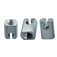 Éléments de connexion en acier au carbone et acier inoxydable, écrous à fente en T, usinage CNC personnalisé, précision 0,01 mm