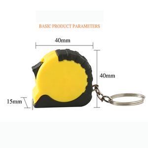 Llavero de cinta métrica de acero retráctil con autobloqueo de 3,3 pies personalizable Mini herramienta de costura recubierta PRT portátil de 1m para promociones - Product Image 4