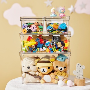 Moderno transparente plástico armazenamento caixa para o Natal <span class=keywords><strong>Building</strong></span> <span class=keywords><strong>Blocks</strong></span> Toy armazenamento com injeção PET Toy acabamento - Product Image 2