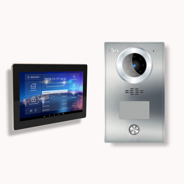 Doorbell Camera with 10" Touch Monitor, 1080P WiFi Screen Monitor, Motion Detector, Remote Unlock, Tuya APP
