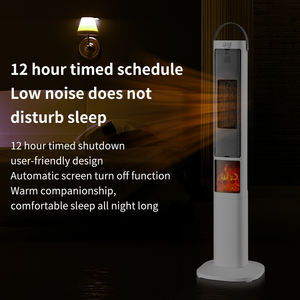 Ventilateur oscillant en plastique résistant au soleil et au vent avec télécommande, simulation de flamme 3D pour <span class=keywords><strong>cheminée</strong></span> - Product Image 6