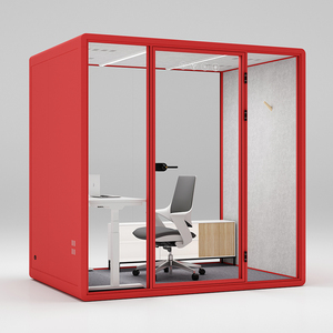 Cabina Telefónica Acústica Móvil para Oficina, Sala de Oficina Removible con Muebles - Product Image 5