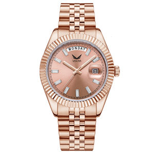 <span class=keywords><strong>Orologio</strong></span> al quarzo con Design personalizzato di colore <span class=keywords><strong>oro</strong></span> rosa di lusso con il tuo logo <span class=keywords><strong>orologio</strong></span> Oem - Product Image 1