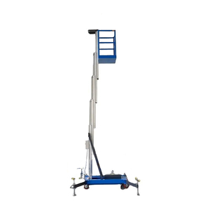 Fabrieksdirect hydraulische hoogwerker met aluminium mast, 6m werkhoogte, 150kg draagvermogen - Product Image 4