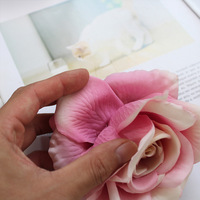 Tête de rose artificielle parfumée en soie, style européen, pour décoration murale, remplissage de boîte cadeau, artisanat, Saint-Valentin, Thanksgiving