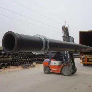 Large Diameter 11.8m Length High Impact Resistant UHMWPE Mining Pipe